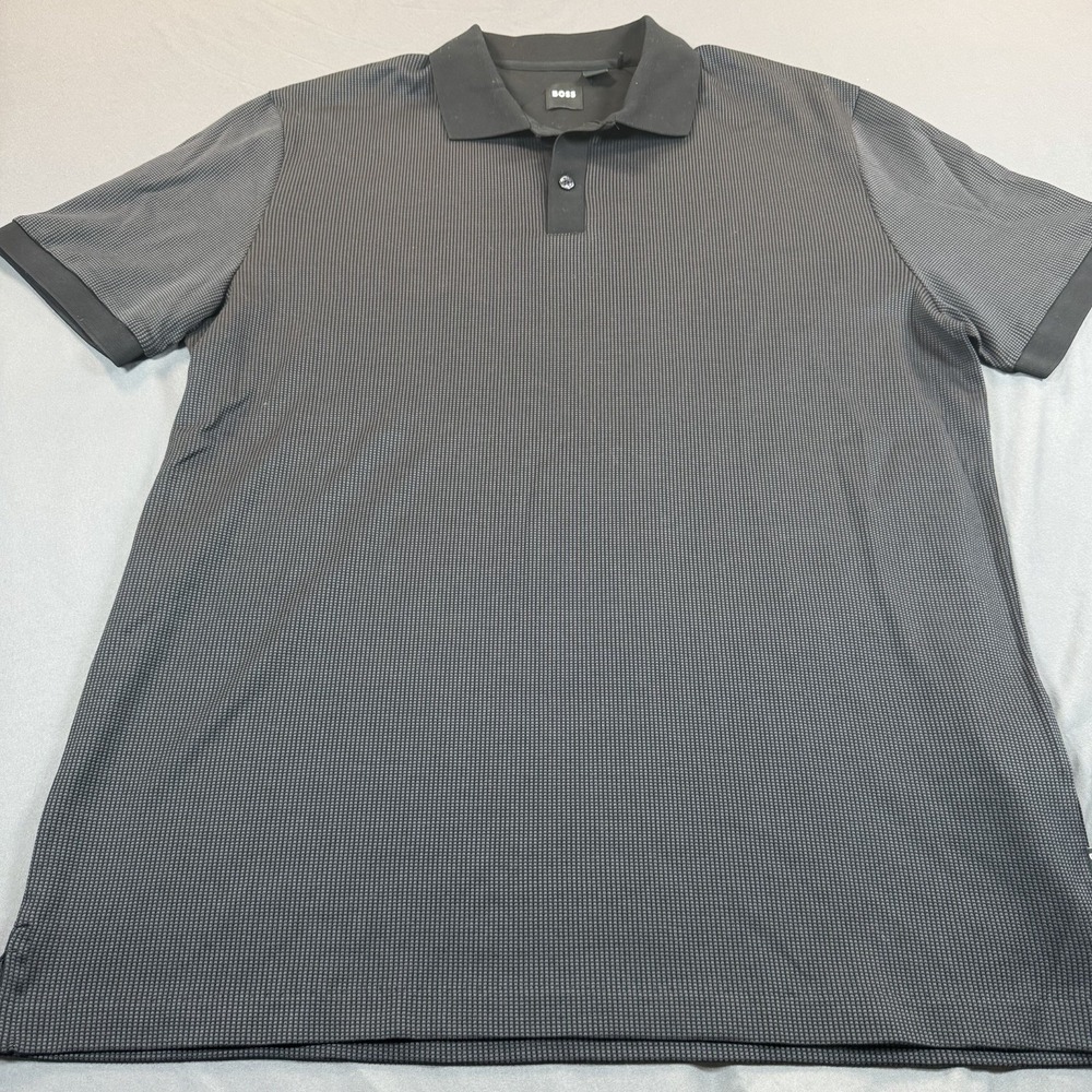 Hugo Boss‎ Men's Black Short Sleeve Polo Shirt XL